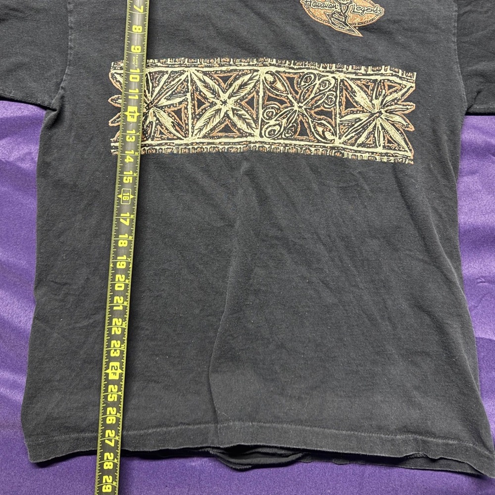 Vintage Hawaiian Legends T Shirt Black Graphic Print Made in USA‎ Mens Size XL - Picture 4 of 7